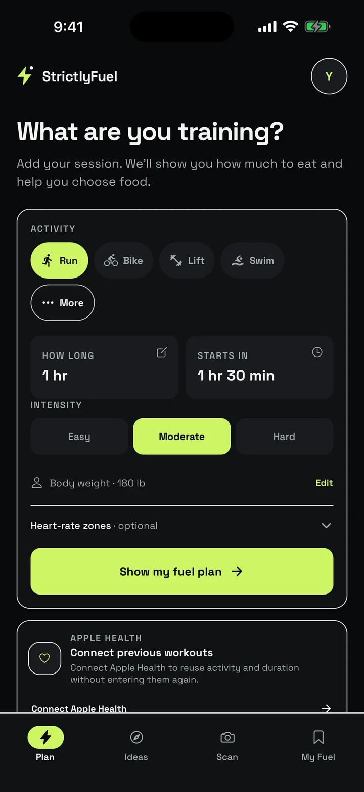 StrictlyFuel: what are you training